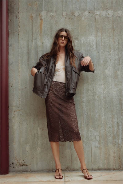 Кружевная юбка-карандаш 1295156001