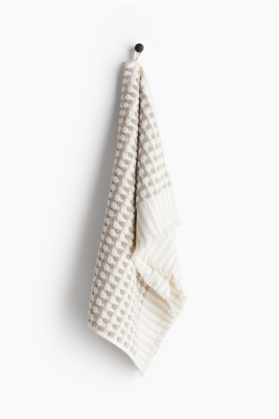 Полотенце для рук из хлопковой махры с узором артикул 1237302005