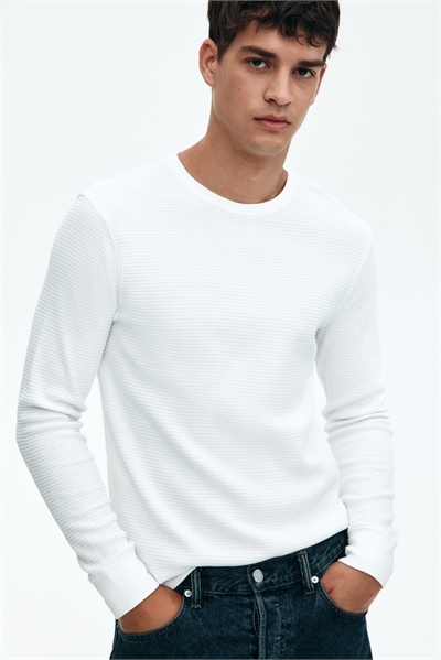 Топ из вафельного джерси Slim Fit 0795243002