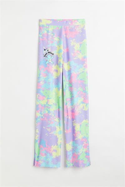 Брюки из джерси с узорчатым принтом и мотивом 1097172001