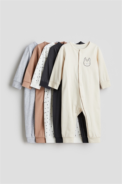 Комплект из 5 штук спальных костюмов с длинными рукавами 1177736003