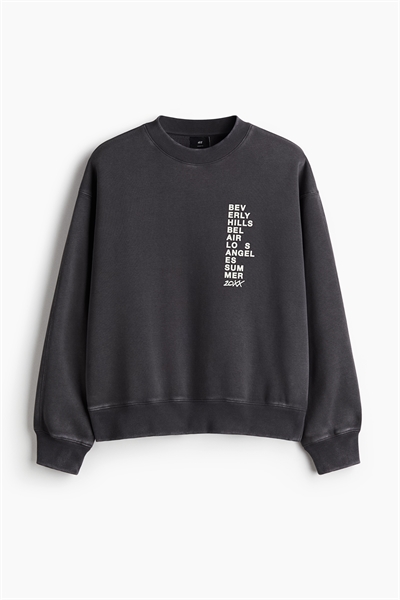 Свободная толстовка с принтом 1261705005