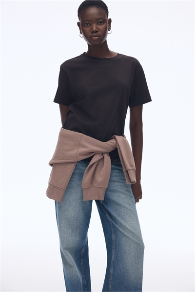 Хлопковая футболка оверсайз 1290372010