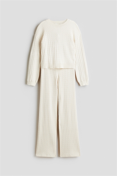 Комплект из 2 частей из кабельного трикотажа 1301902001