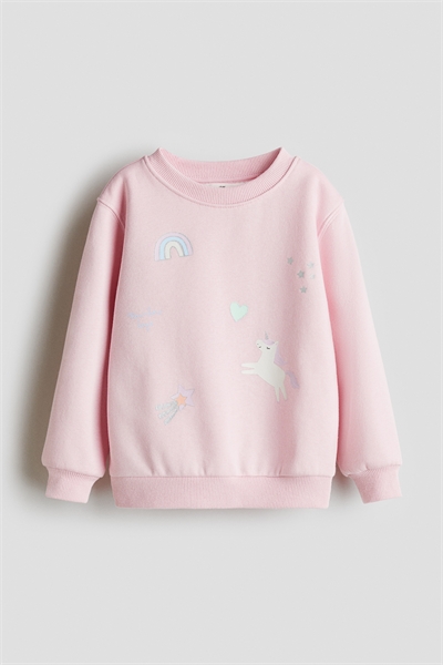 Толстовка с набивным рисунком и начесом внутри 1305880113