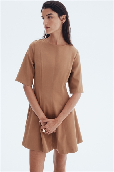 Платье из саржи с талией 1297125002