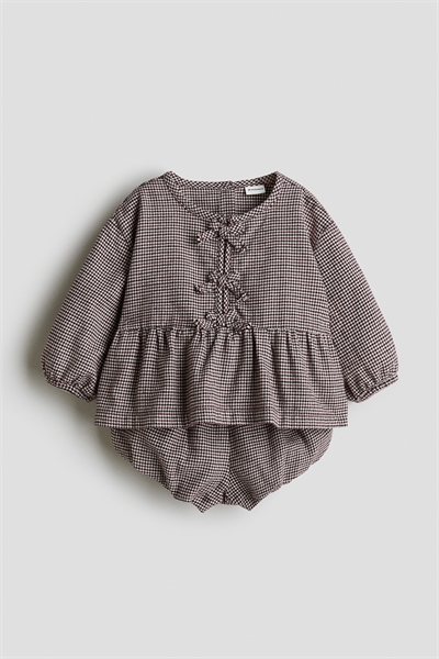 Комплект из 2 частей из хлопковой саржи 1299454001