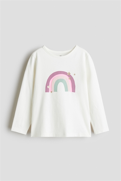 Топ из принтованного джерси 1303341001