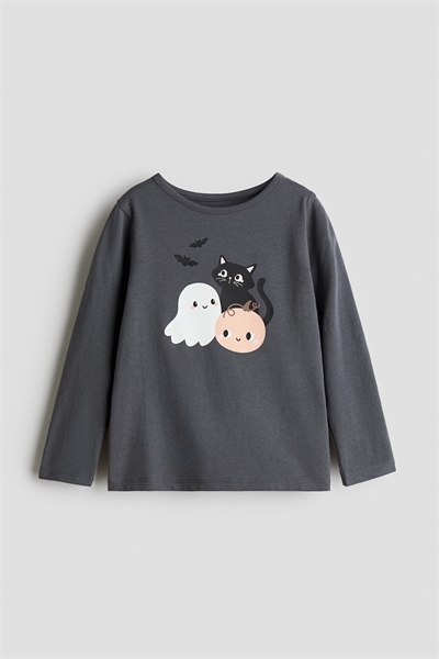 Топ из принтованного джерси 1303341007