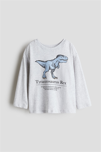 Хлопковая футболка с узором 1304057003