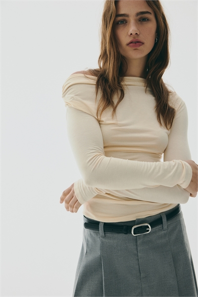 Драпированный топ на одно плечо 1316666003