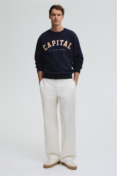 Хлопковые чиносы расслабленной посадки 1283093001