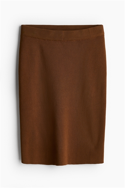 Юбка из трикотажа в рубчик 1237778003