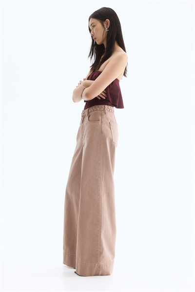 Широкие высокие джинсы 1261751005