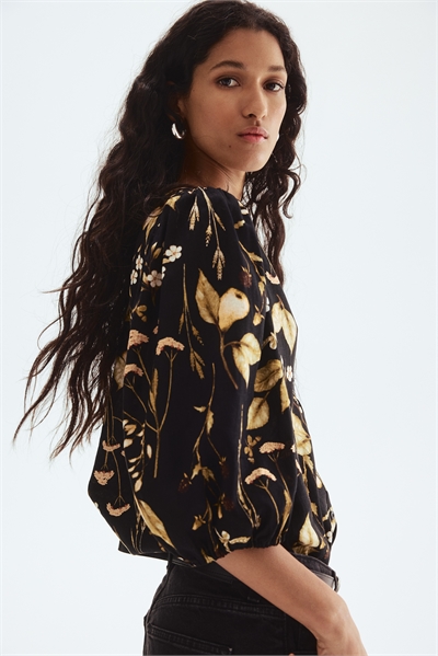 Блузка из льняной смеси 1256527012