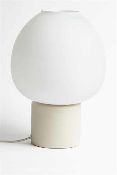 Настольная лампа из дерева и стекла 1199337002