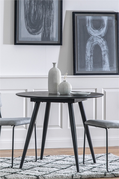 Круглый обеденный стол из шпона дерева 1312728003