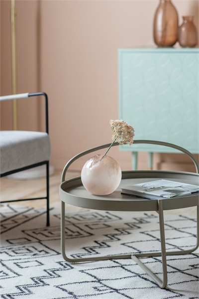 Металлический кофейный столик с подносом 1312749002