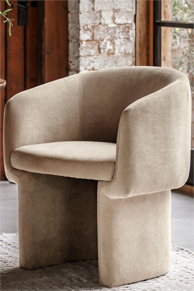 Изогнутый мягкий обеденный стул 1312788004