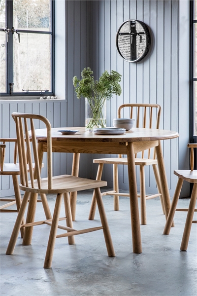 Деревянный круглый раздвижной стол 1312846001