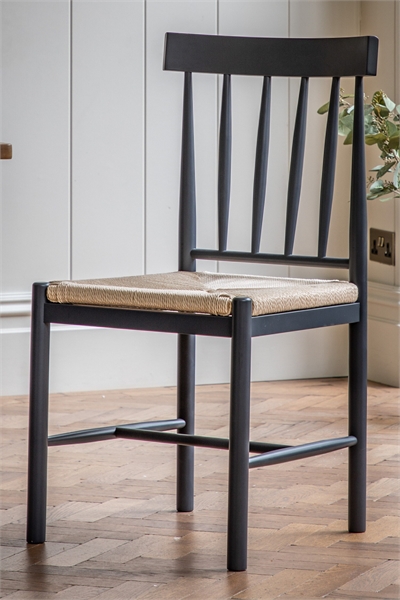 Комплект из 2 деревянных обеденных стульев с веревкой 1312851001