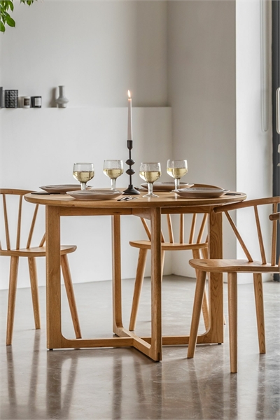 Деревянный круглый обеденный стол 1312863001