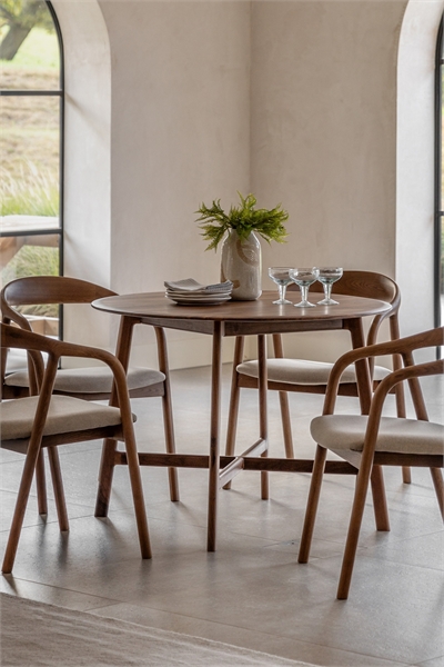 Деревянный круглый обеденный стол 1312868001