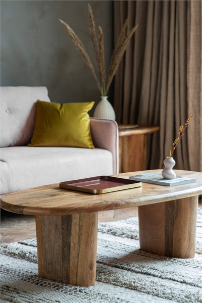 Кофейный столик из дерева манго 1312876001