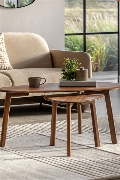 Гнездо из 2 деревянных кофейных столиков 1312915001