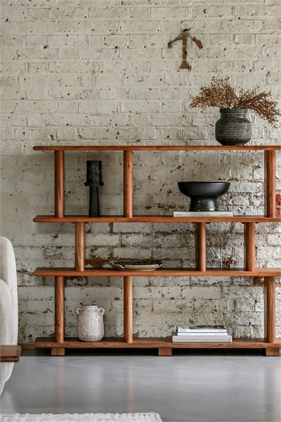 Полки для витрин из древесины акации 1312923001