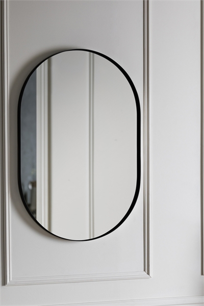 Овальное зеркало с металлической окантовкой 60 X 90 см 1312941001