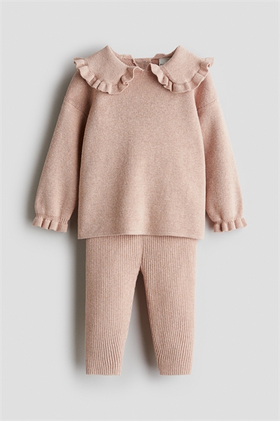 Хлопковый комплект из 2 частей с ребристой вязкой 1235230004