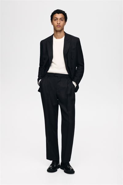 Костюмные брюки из шерстяного бленда Regular Fit 1290817001