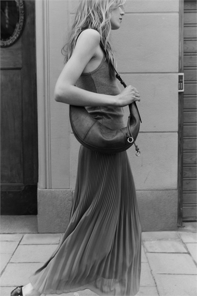 Плиссированная шифоновая юбка 1261373006