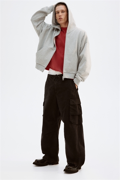 Толстовка на молнии Oversized Fit 1262389003