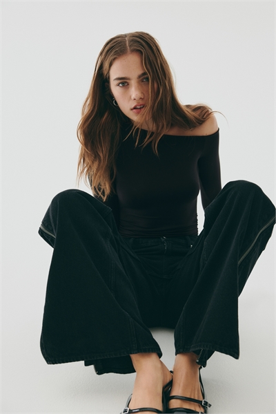 Драпированный топ на одно плечо 1292712001