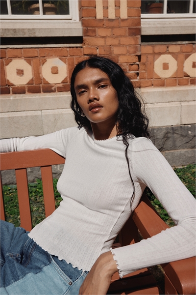 Топ из пуантельевого трикотажа 1296047001