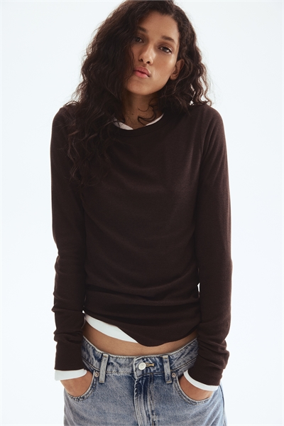 Лонгслив в рубчик 0999727072