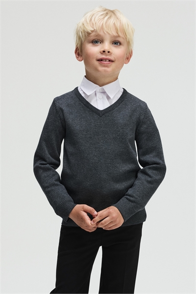 Вязаный школьный джемпер 0998284002