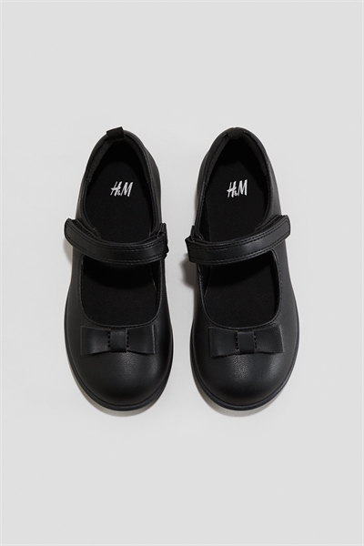 Школьные балетки с декором в виде банта 1167364001