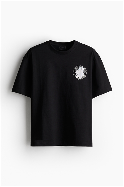 Футболка свободного кроя с принтом 1238203006