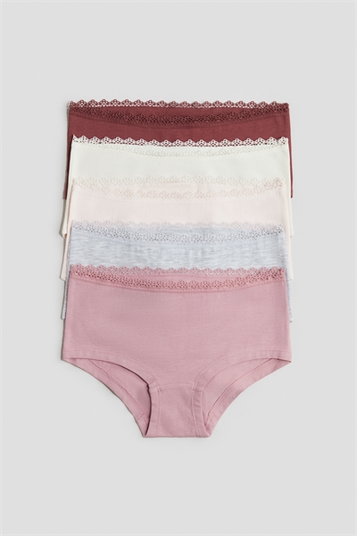 Трусы-хипстеры в упаковке из 5 штук 1287909002