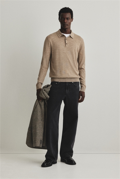 Рубашка-поло Regular Fit из мериносовой шерсти 1287986004