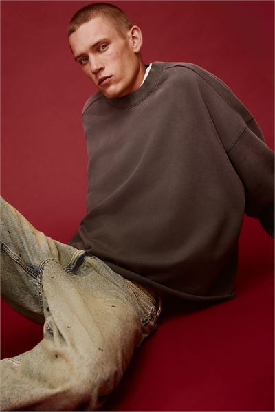 Толстовка Oversized Fit Washed артикул 1290858001