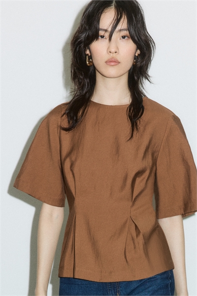 Блузка с талией 1296073002