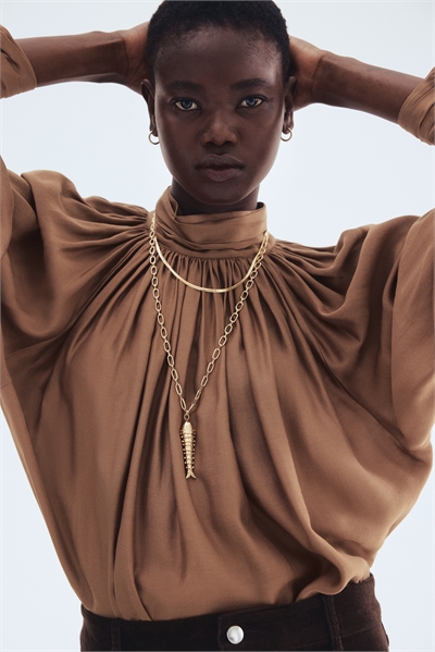 Блузка с драпировкой 1297202002