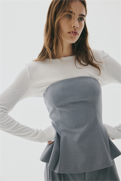 Расклешенный топ-бюстье 1298839003