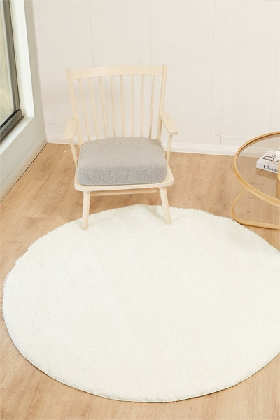 Круглый коврик Shaggy Solid Color с плюшевым ворсом 1305188004