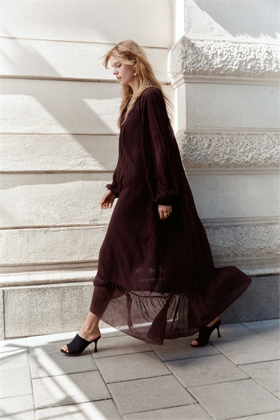 Плиссированное платье макси 1308381001