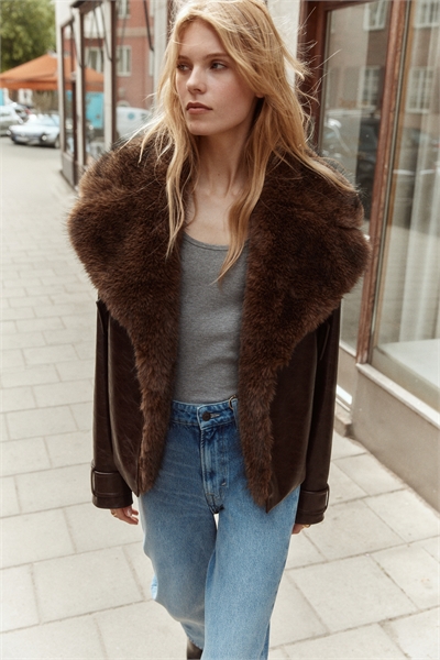 Байкерская куртка с отложным воротником 1309324001